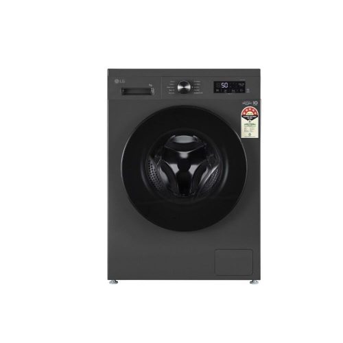 LG 7 kg Front Load, Direct Drive Motor, 6 Motion DD, Steam, Touch Control, Middle Black, 5 star (FHB1207ZMA)