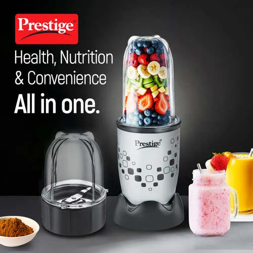 Prestige 350 Watts Nutri-Mix 2.0 Mixer Grinder with 2 Jars|Compact Design| Multipurpose Jars|Inter-Lock System| Sipper Lids - Image 2