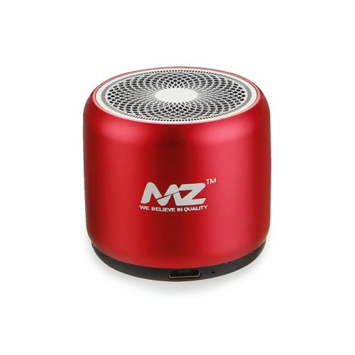 MZ M9 (Portable Bluetooth MINI Speaker) Dynamic Metal Sound with High Bass 5 W Bluetooth Speaker (Red, Stereo Channel)