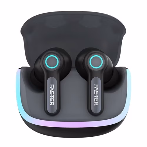 NEONIX FBT 460 Wireless Earbuds, Bluetooth 5.3, ENC/ANC Noise Canceling, Dual Mic, 13mm Bass Driver, 6H Playback, Game Mode, IPX4, Type-C Fast Charging, Auto Pair, Android/iOS, 500mAh Case (Carbon Black)