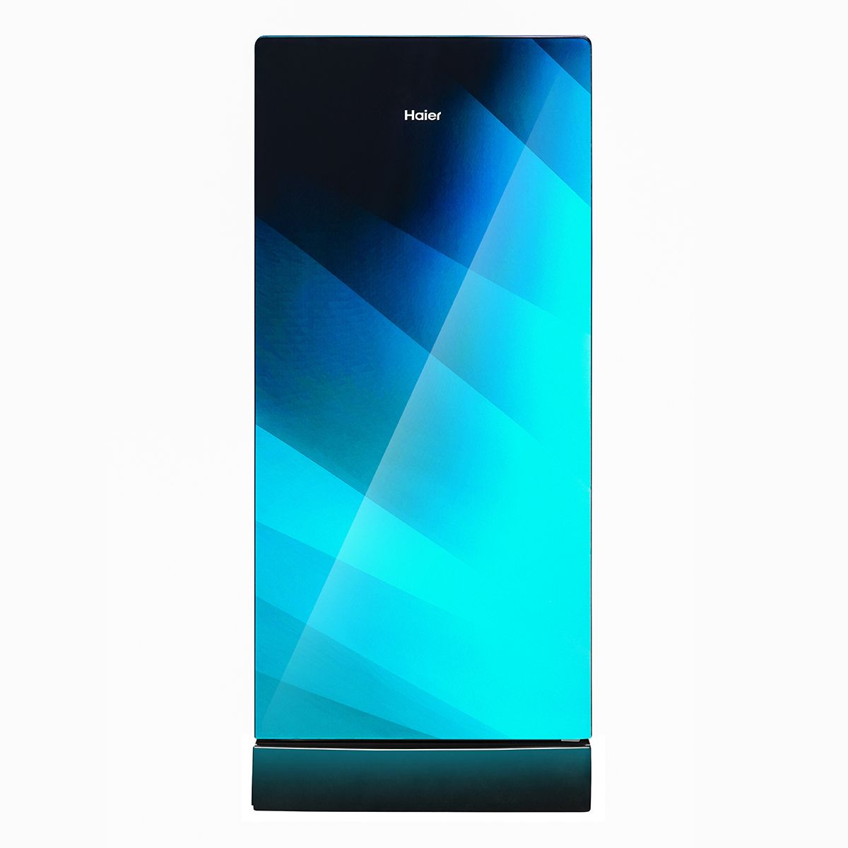 Haier 190 L, 5 Star, Aqua Glass Finish Direct Cool Single Door Refrigerator with Base Drawer HRD-2105PAG-P