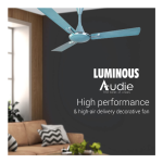 Luminous Audie 1200mm 70-Watt Ceiling Fan (Cool Blue Silver) - Image 2