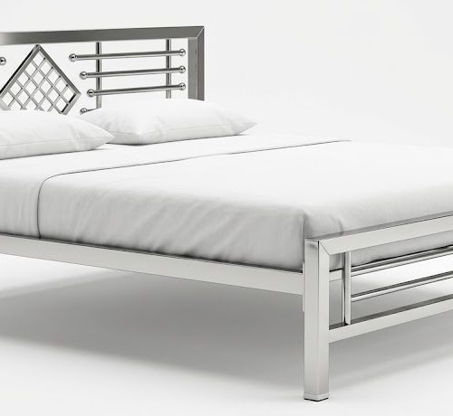 Geometric Stainless Steel Premium Bed Frame