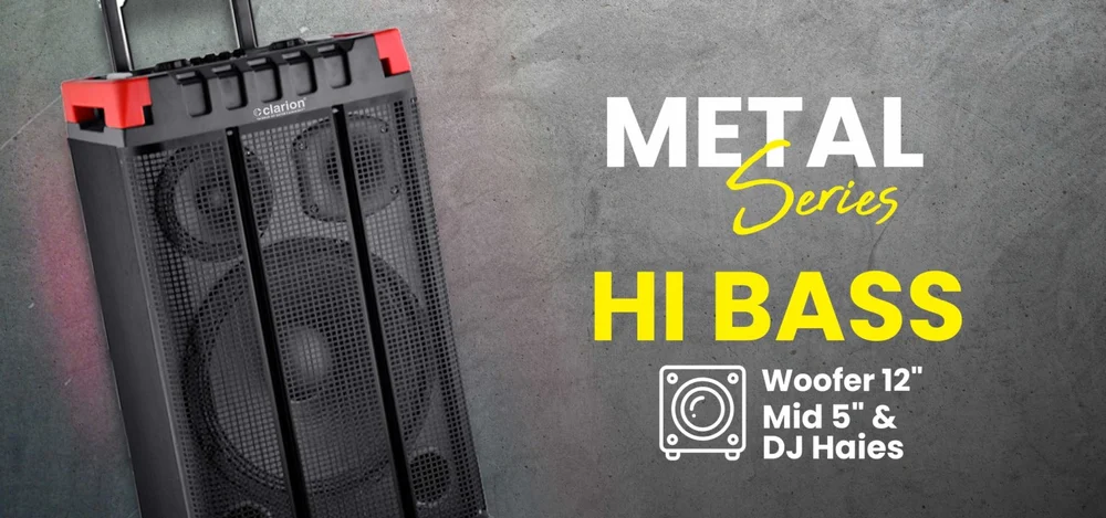 Clarion Jm-DC-12017 DC Music System-12 Inch Bass, Karaoke,Cordless Mic,Battery Backup, Portable - Image 4